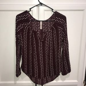 Maroon blouse
